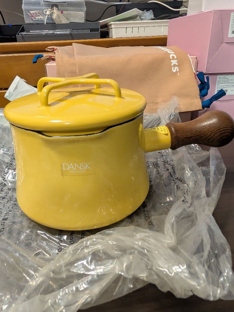 DANSK ダンスク　蓋つき コベンスタイル ソースパン 黄 #01