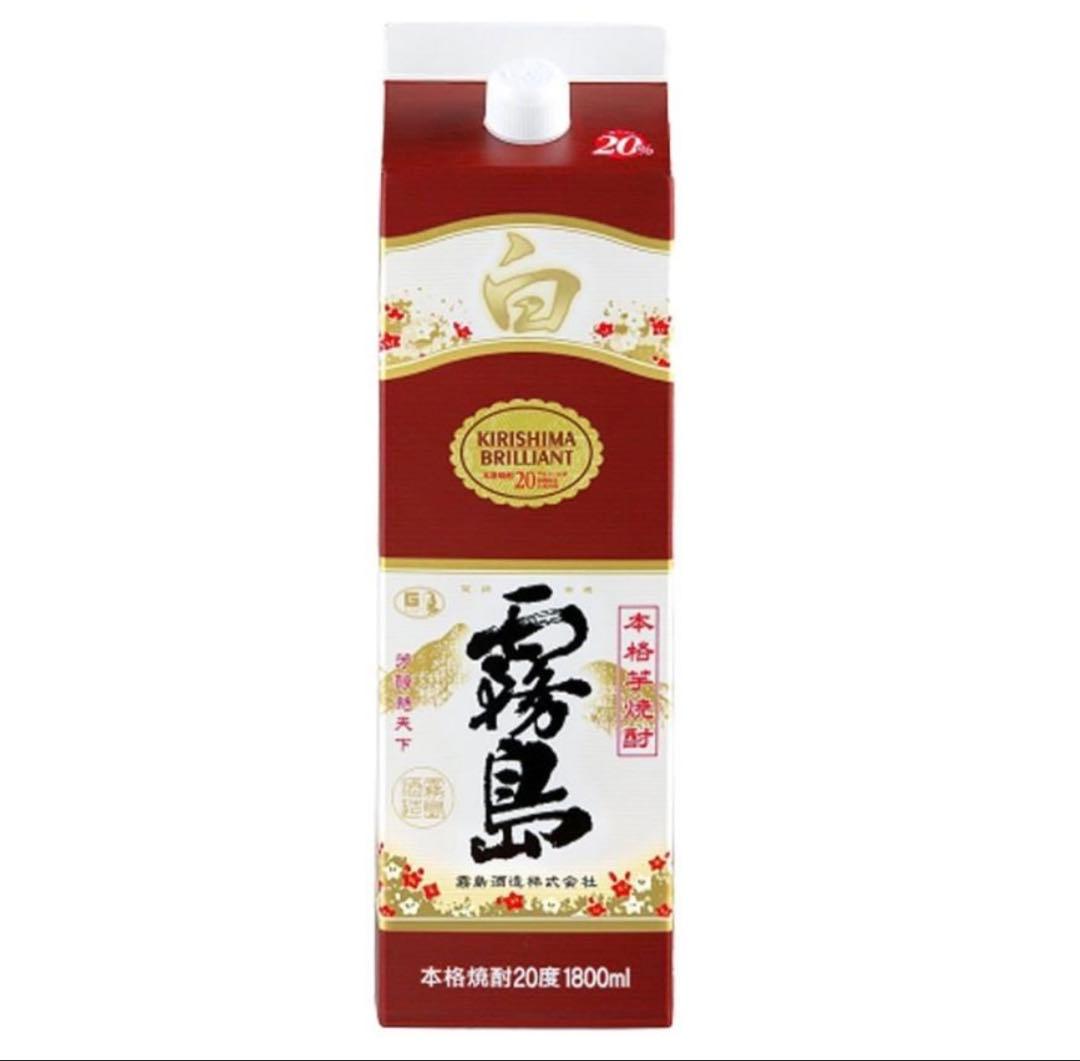 白霧島 本格焼酎 1800ml 6本セット