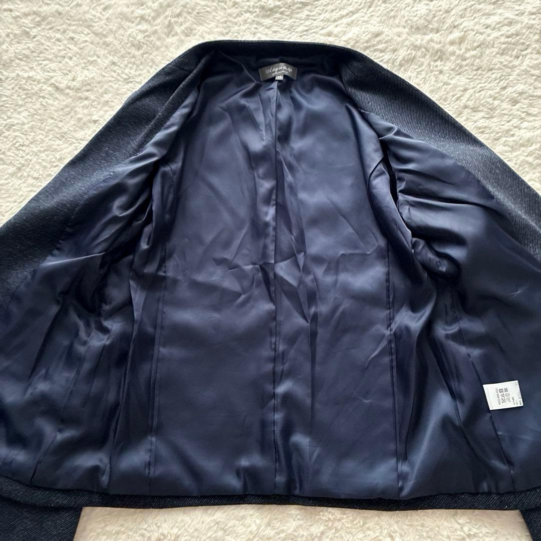 美品✨ユナイテッドアローズ レディース ノーカラージャケット パンツスーツ 36