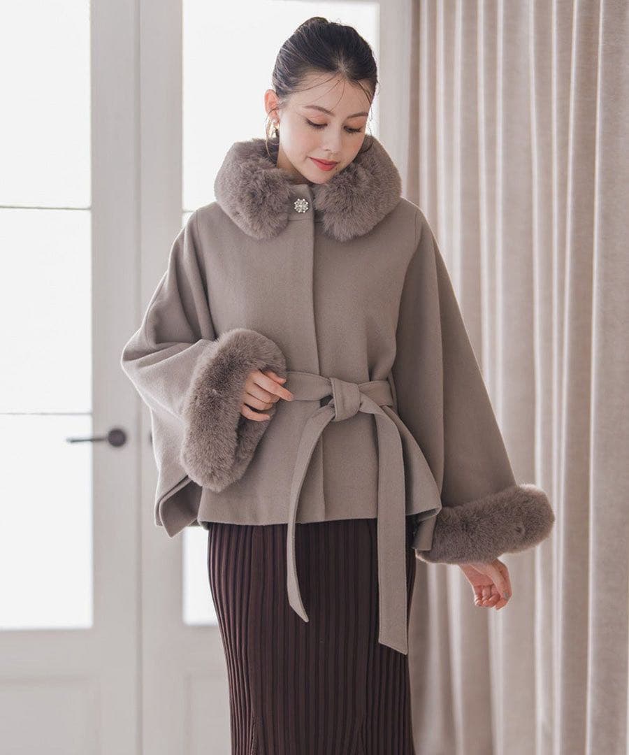 MISCH MASCH ミッシュマッシュ　ポンチョコート　2025年新作