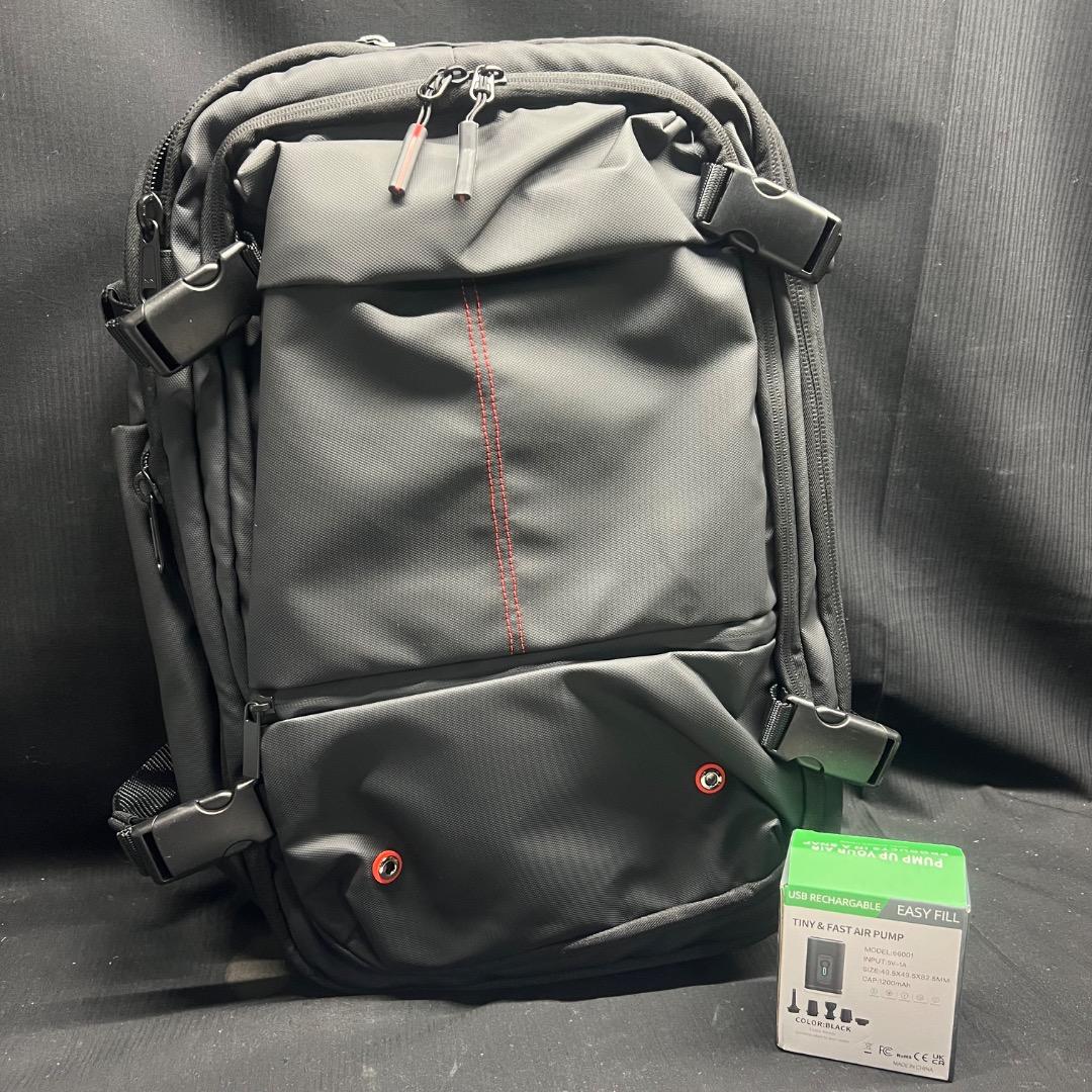 〇Of63 未使用 真空圧縮 バックパック トラベルバッグ