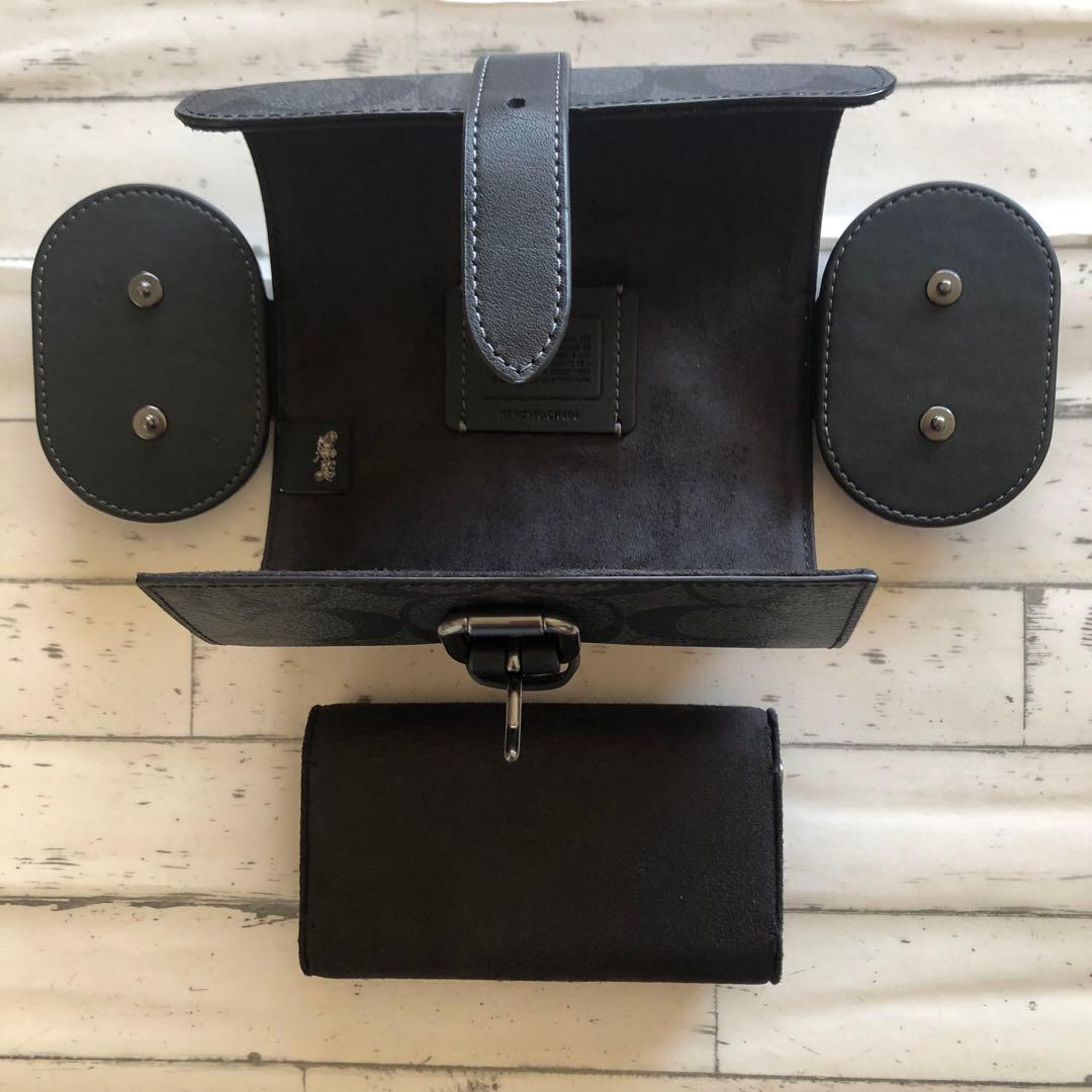 コーチ 腕時計ケース COACH /トラベル/キャンバス レザー/極美品