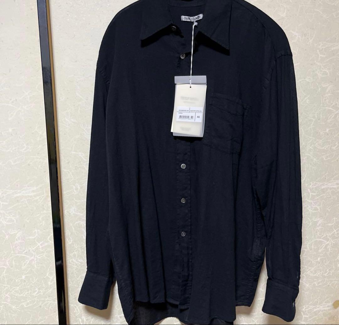 our legacy ブラック Borrowed shirt