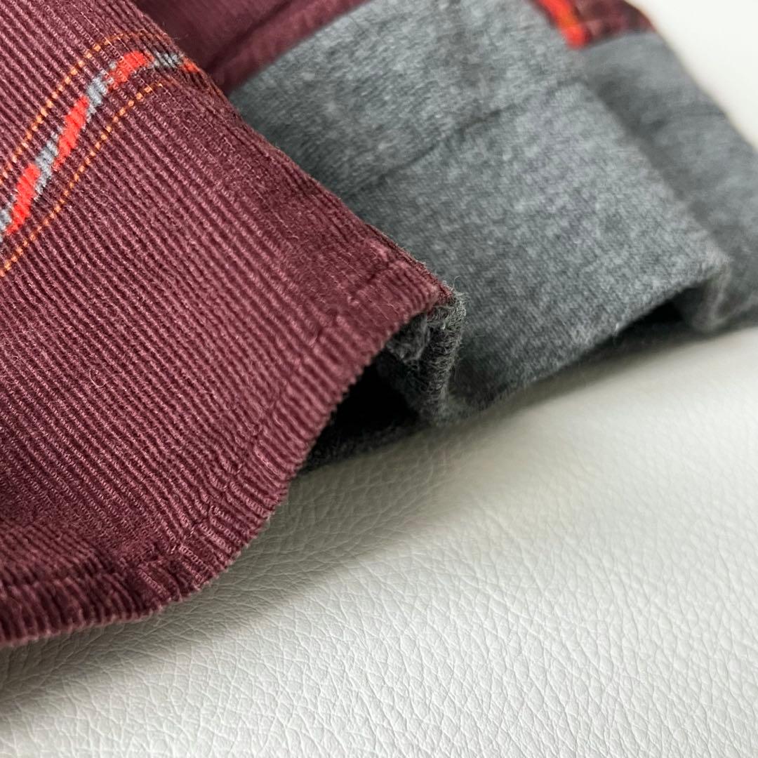 3203【美品】サカイ　コーデュロイシャツ ブルゾン　総柄　民族柄　S