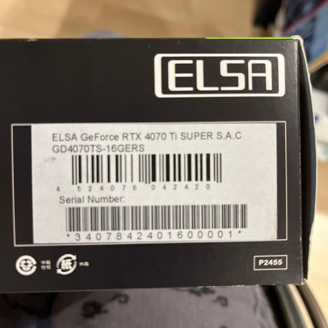 グラフィックボード・グラボ・ビデオカード elsa geforce rtx4070ti super