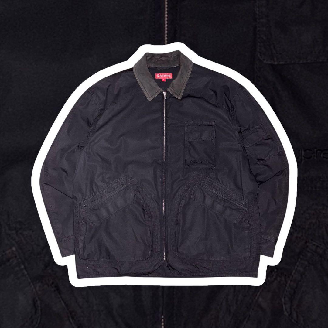 supreme leather collar utility jacket 短丈