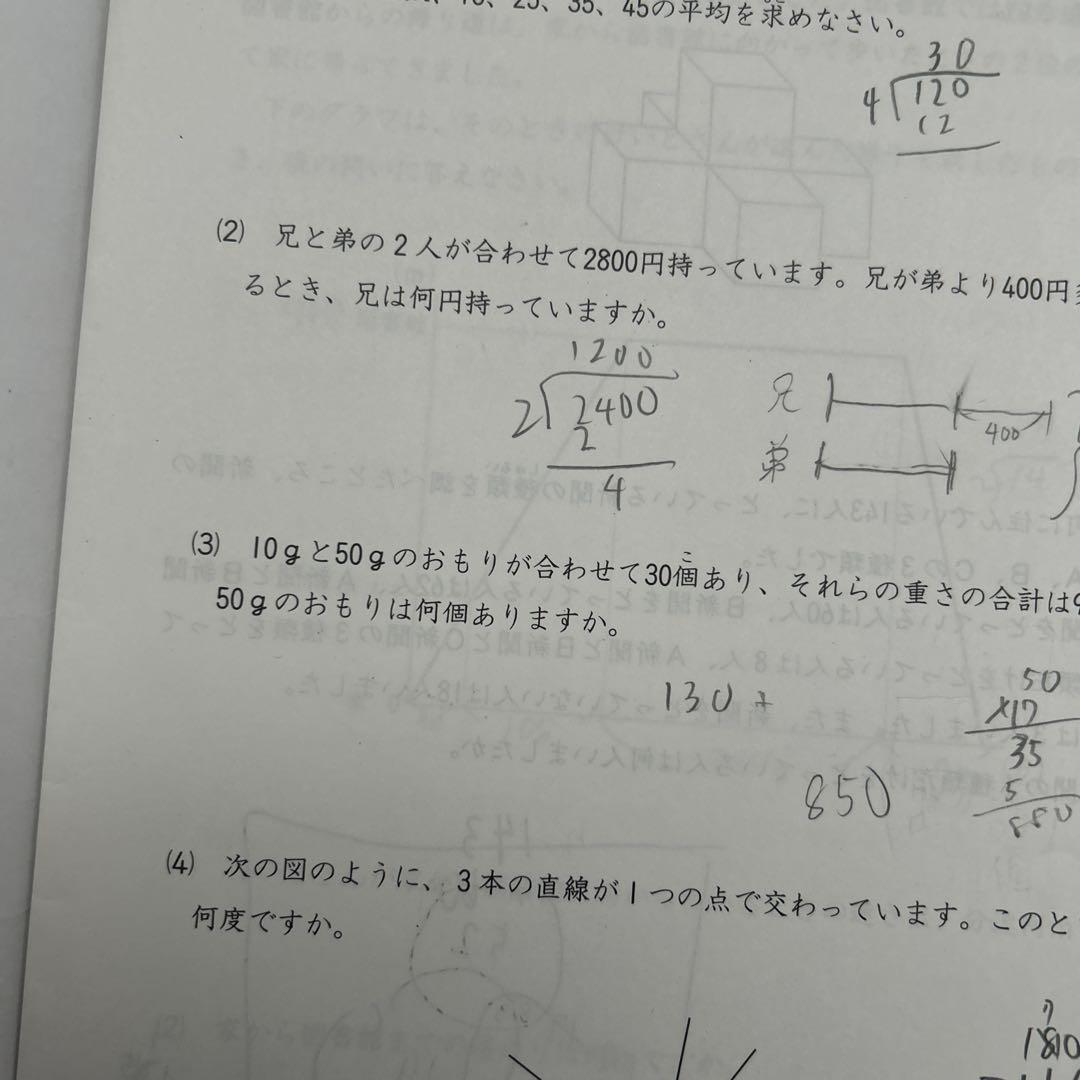 日能研　新小5　全国公開模試　実力判定テスト　前期6回分セット