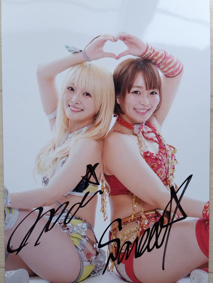 Sareee選手 なつぽい選手 サイン入ポートレート STARDOM スターダム