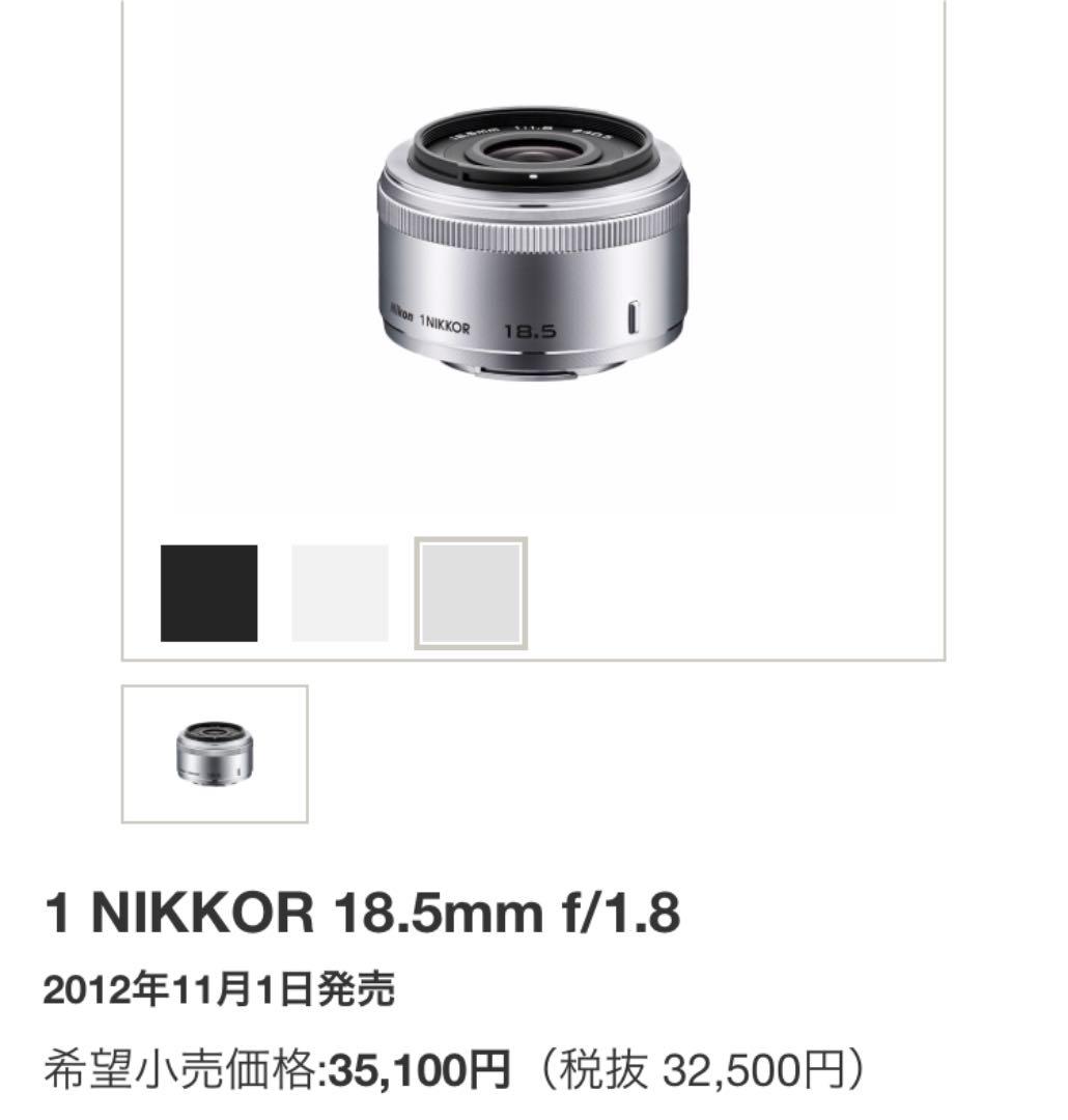 NIKON NiKKOR 18.5mm f 単焦点レンズ