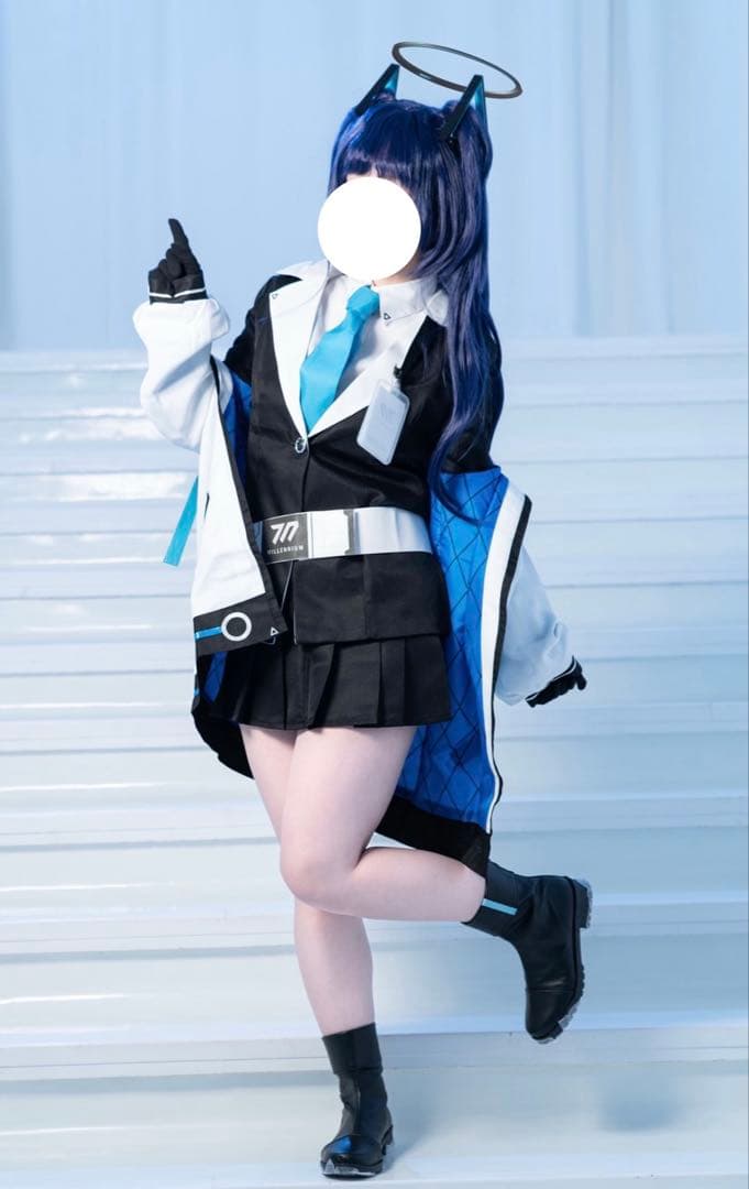 ぽ*太様 ブルアカ　コスプレ　衣装　早瀬ユウカ　靴　ウィッグ