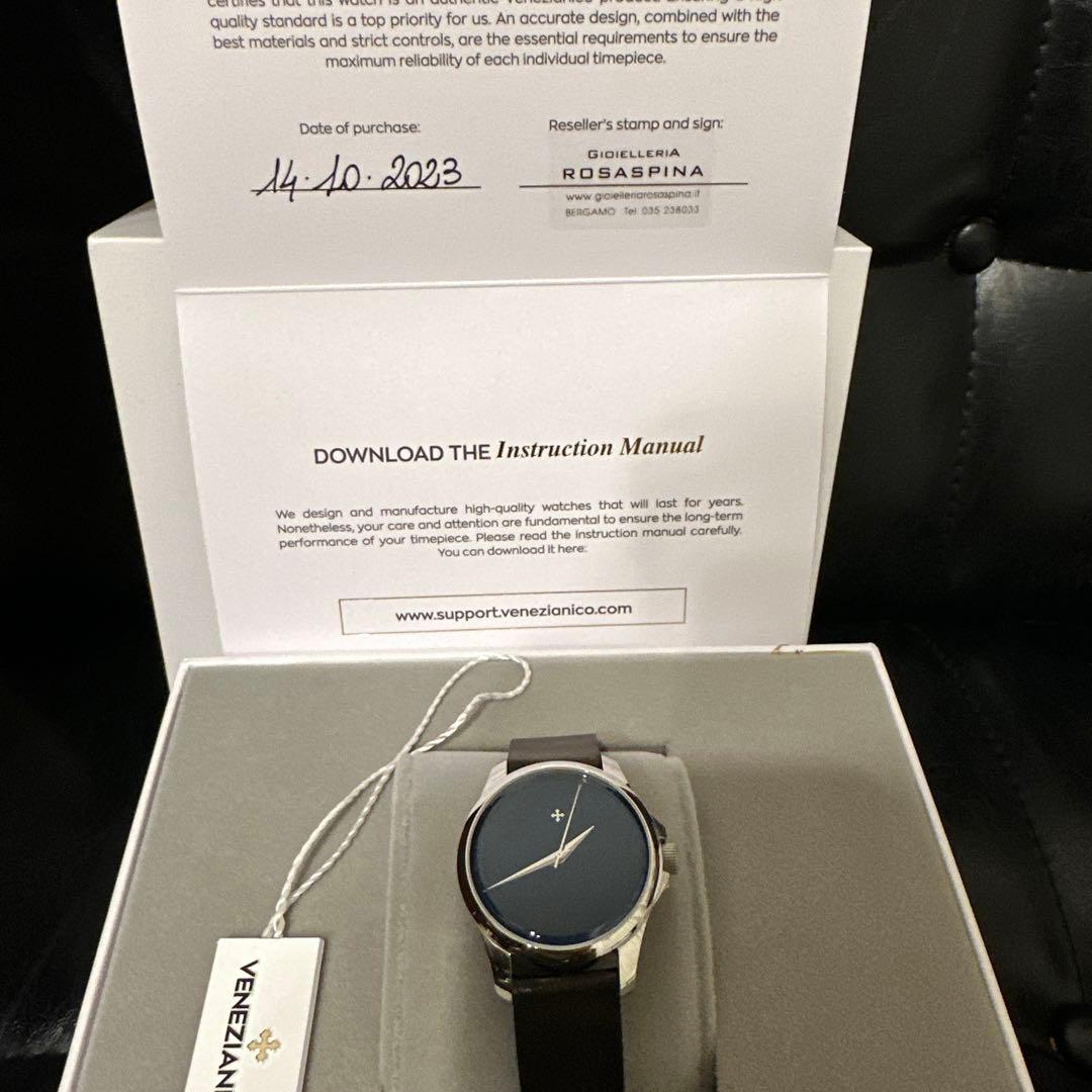 Venezianico 自動巻き ブラック 時計　36mm