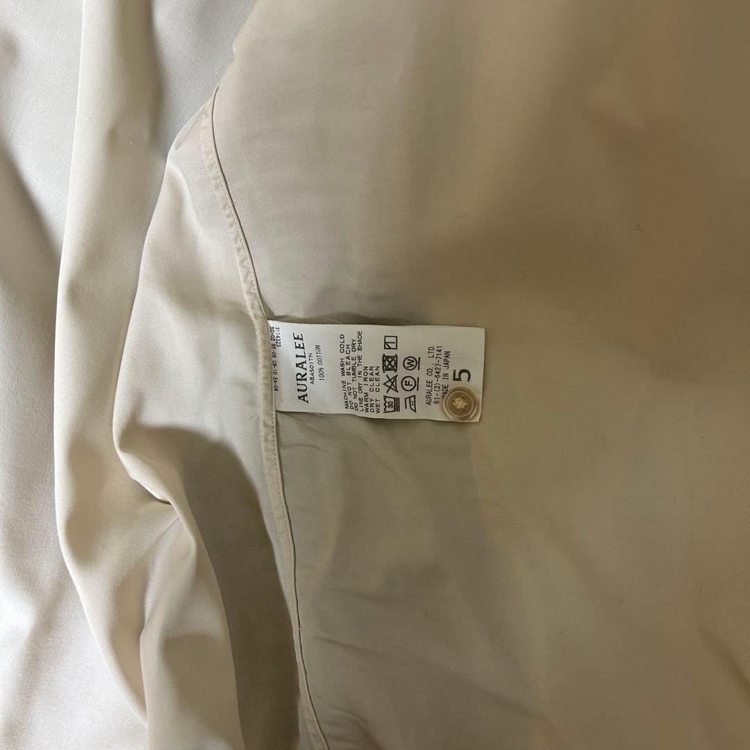 トップス AURALEE WASHED FINX TWILL SHIRTS