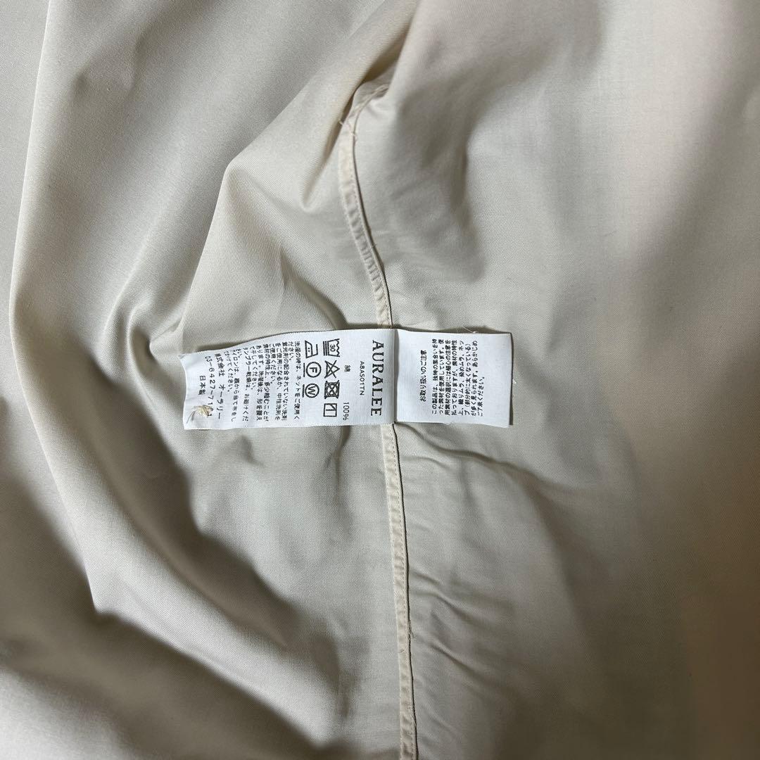 トップス AURALEE WASHED FINX TWILL SHIRTS