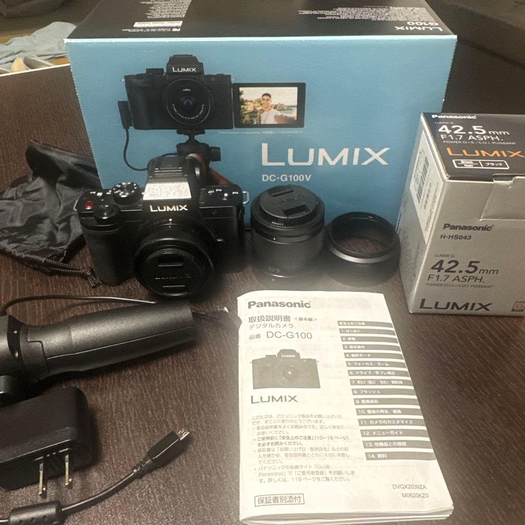 LUMIX DC-G100V＋LUMIX 42.5mm f1.7単焦点レンズ