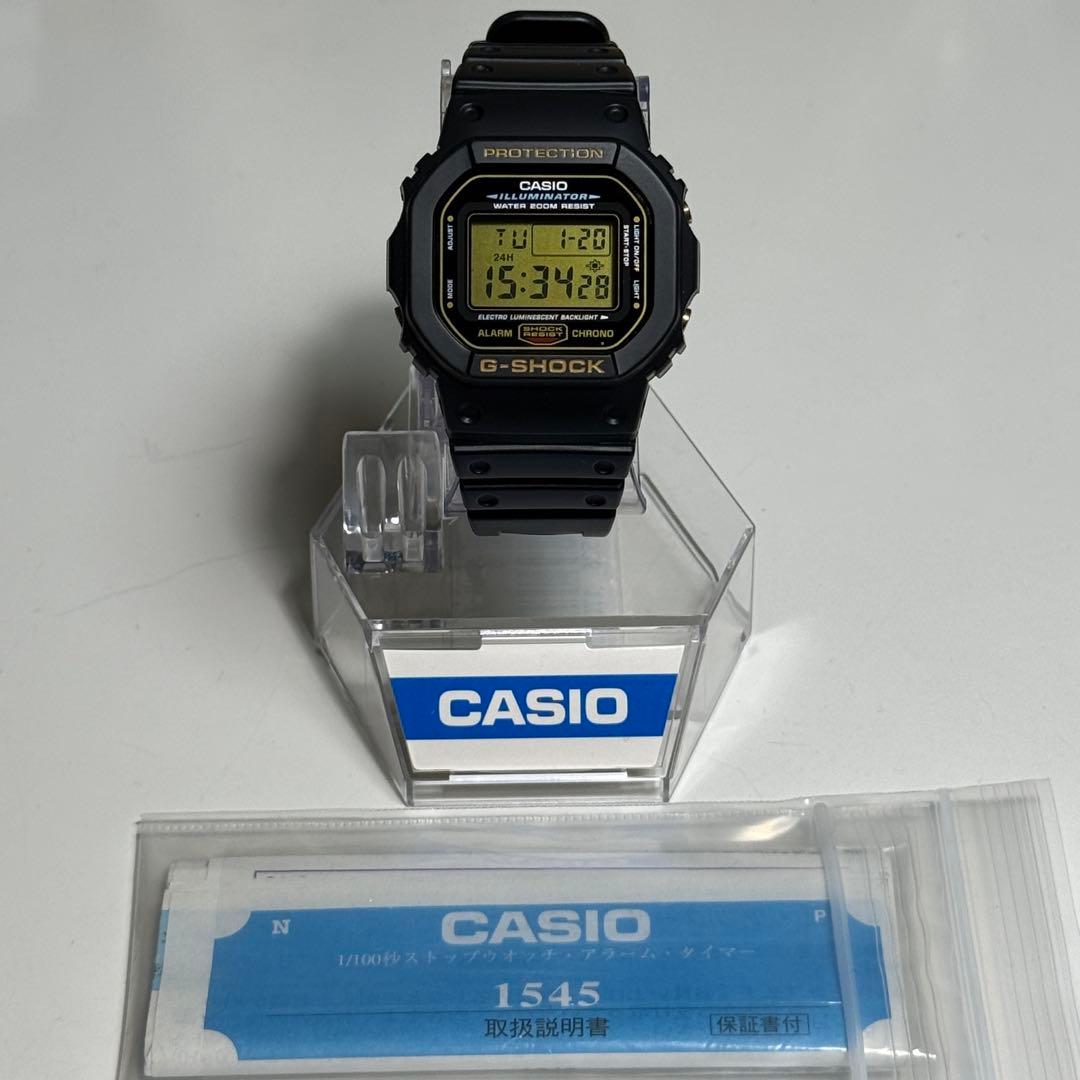 G-SHOCK DW-5600EG-9 初期型 ゴールド液晶 未使用品 取説付き