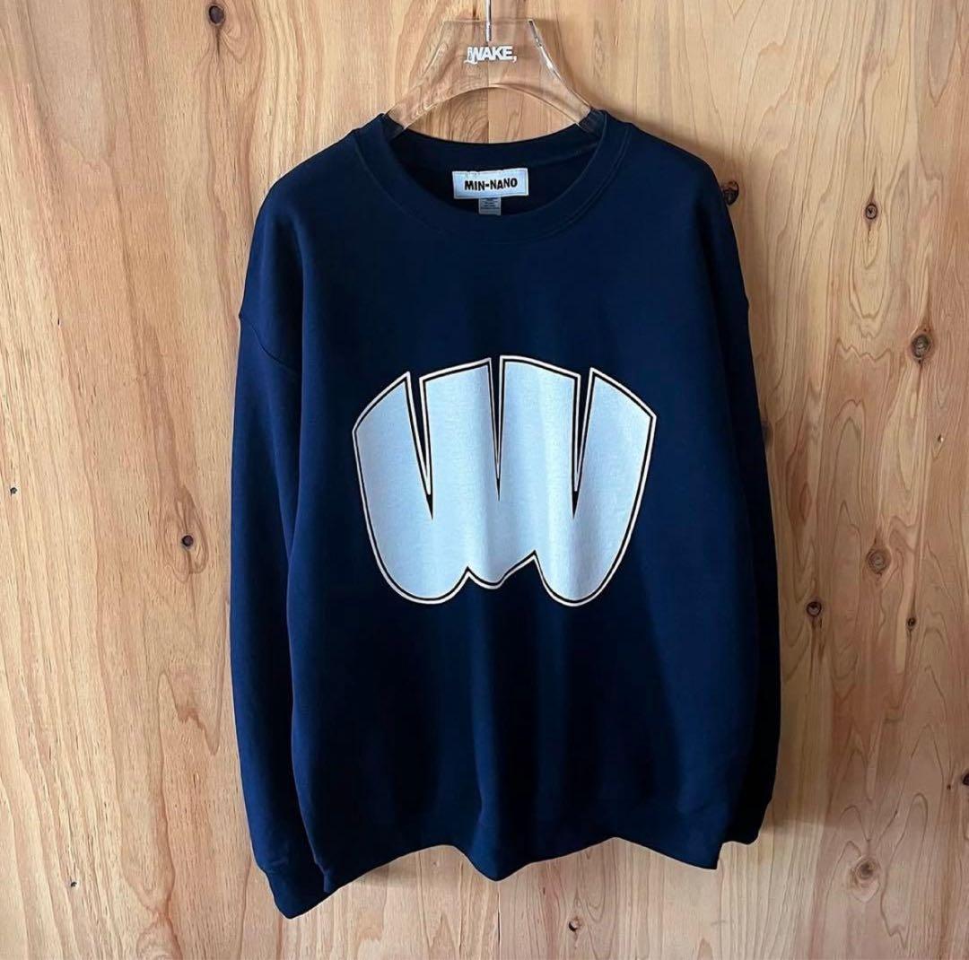 か*ん様 wake sapporo MINNANO スウェット　NAVY-WHI