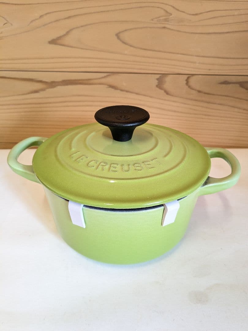 ル・クルーゼ　Le　Creuset ココット・ロンド　グリーン　14cm