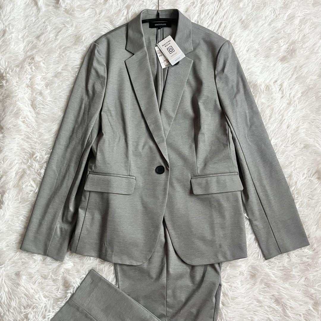 【タグ付き】　アンタイトル　パンツスーツ　23年製　定価47300円　サイズ4