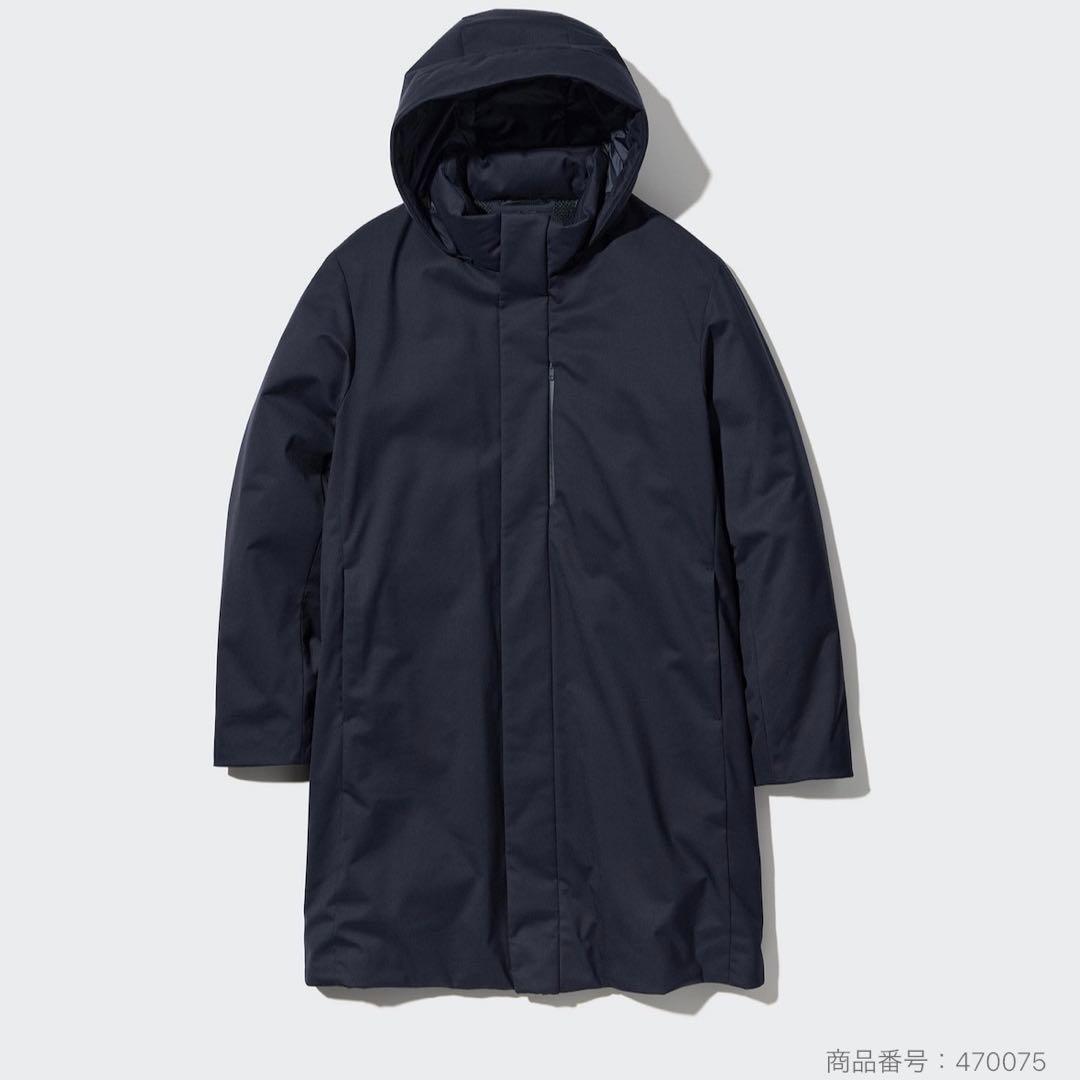新品タグ付き ユニクロ ハイブリッドダウンコート メンズ M