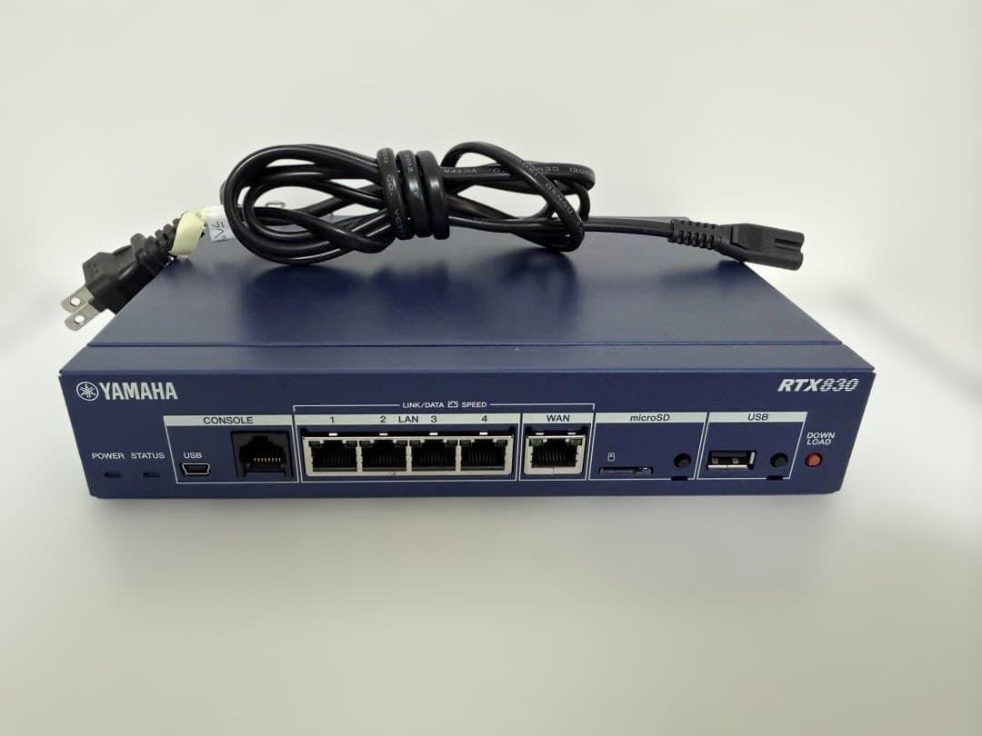 YAMAHA RTX830 ギガアクセス VPN ルーター USED