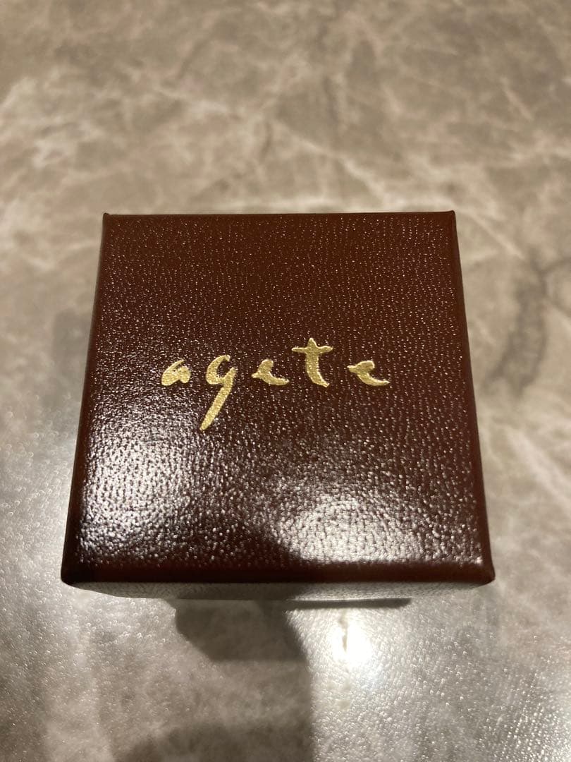 agete アガット K10 ゴールド ピンキーリング アメジスト