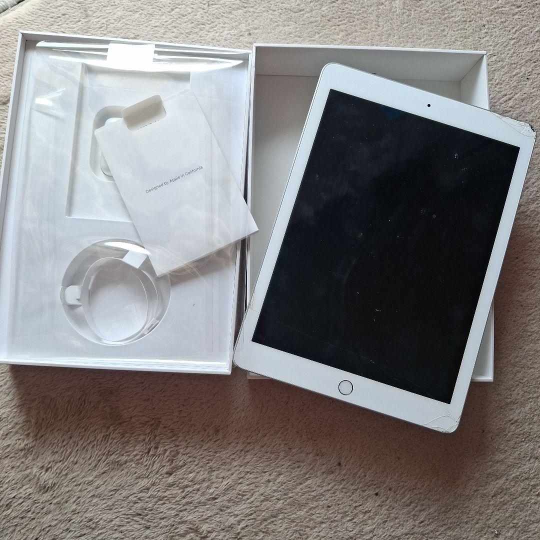箱あり オリジナル画面割れ iPad 6 128gb WiFi