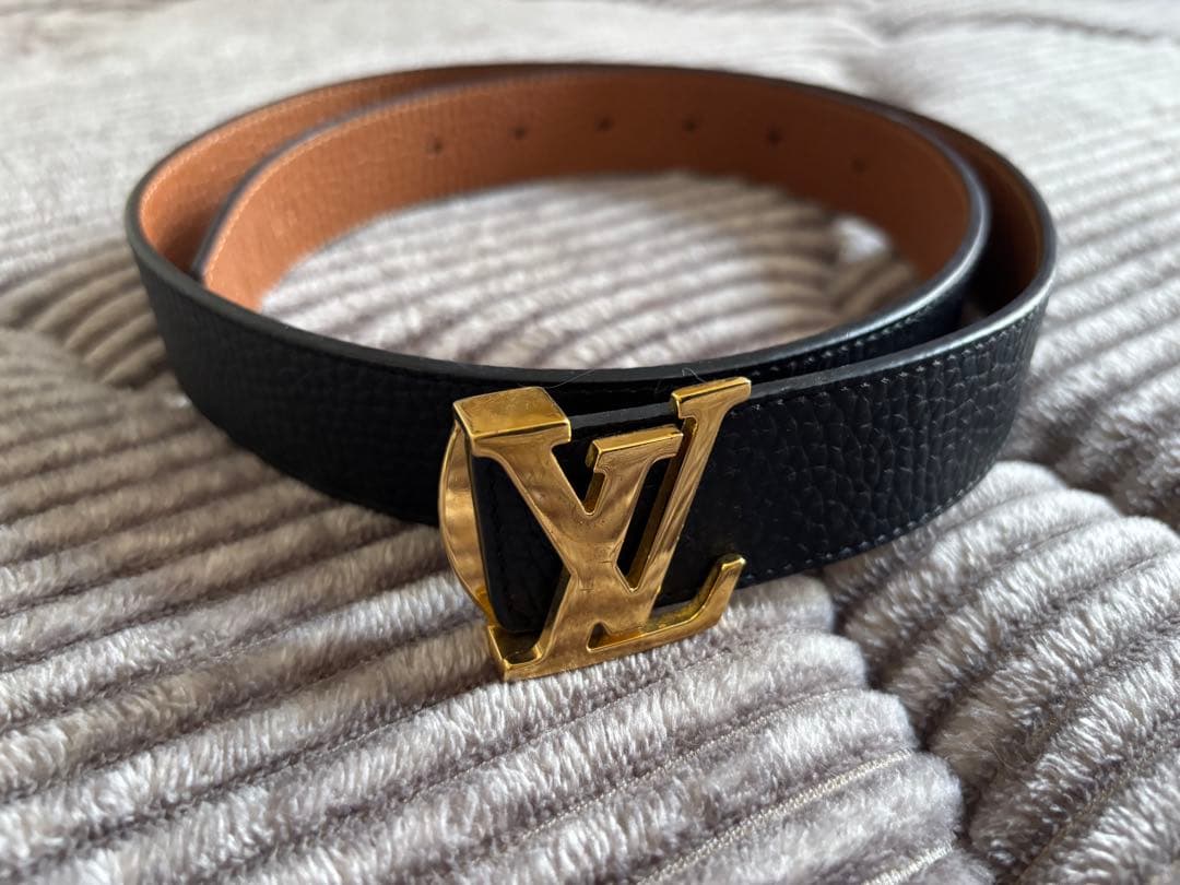 お値下げ最終　ルイヴィトン イニシャル ベルト リバーシブル サイズ80（32）