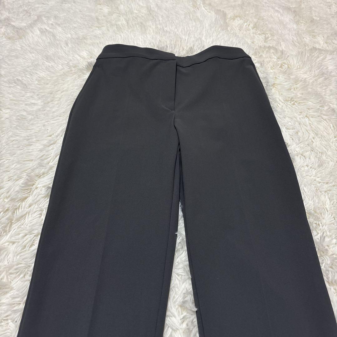 【美品】プラステ　ノーカラー　セットアップ　ハイストレッチトリコット　グレー　M