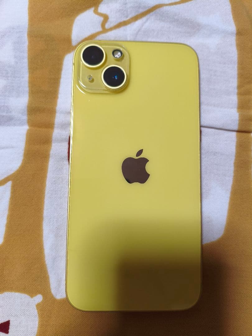 【美品】 iPhone14Plus 256GB Yellow 本体 SIMフリー