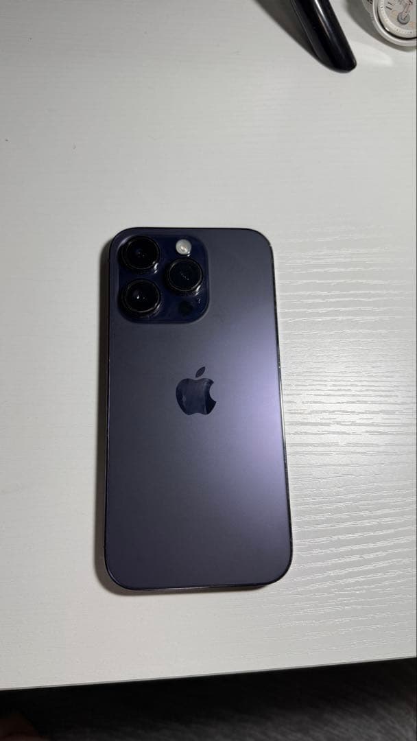 iPhone14proディープパープル 256GB バッテリー交換済み