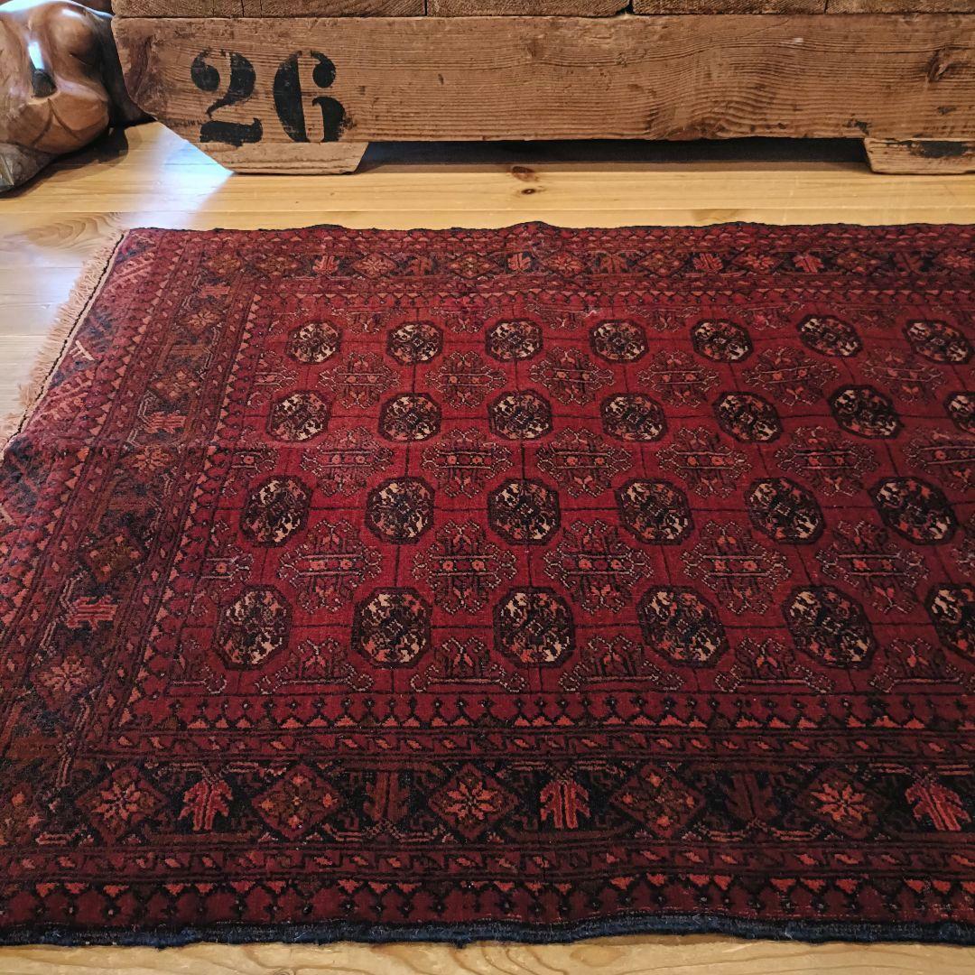 【値下げ依頼】ヴィンテージラグ　トライバルラグ　アフガンラグ　トルクメン