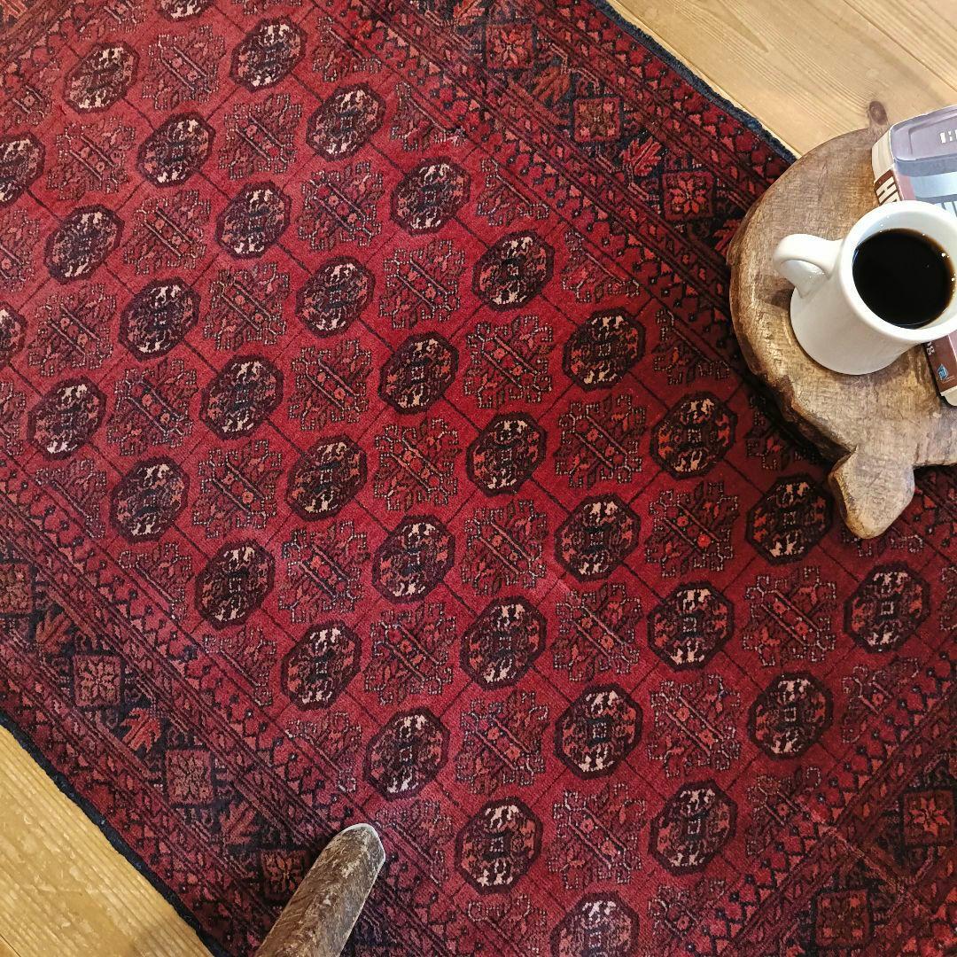 【値下げ依頼】ヴィンテージラグ　トライバルラグ　アフガンラグ　トルクメン