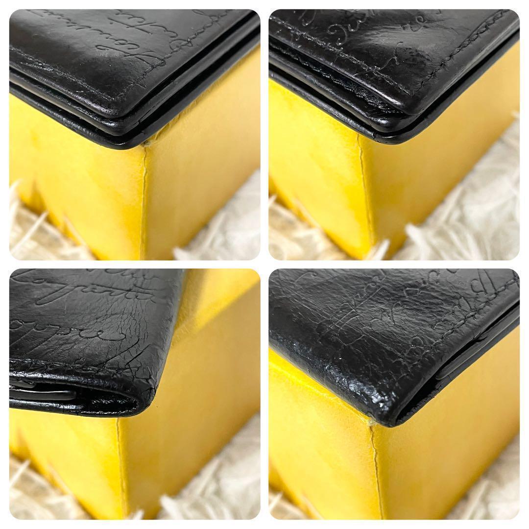 ベルルッティー　Berluti 長財布　カリグラフィ　ブラック　黒　札入れ