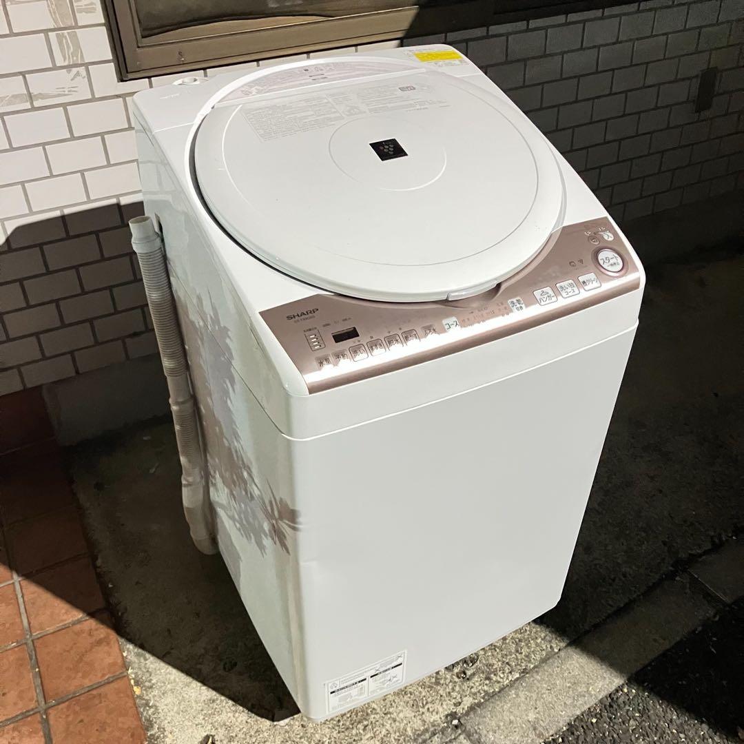 美品 2023年製 SHARP 8kg 乾燥機能付き洗濯機
