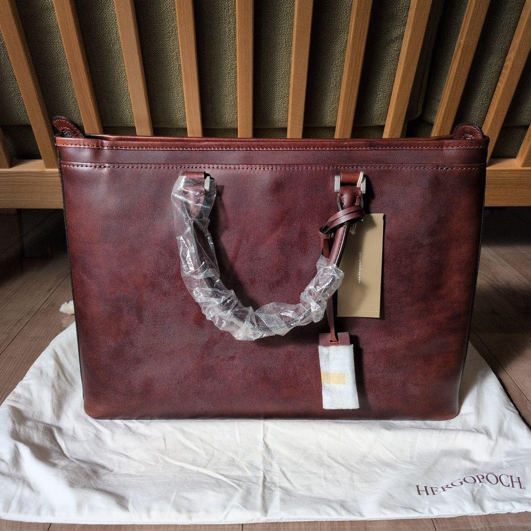 エルゴポック hergopoch ビジネスバッグ トート ハンドバッグ 本革