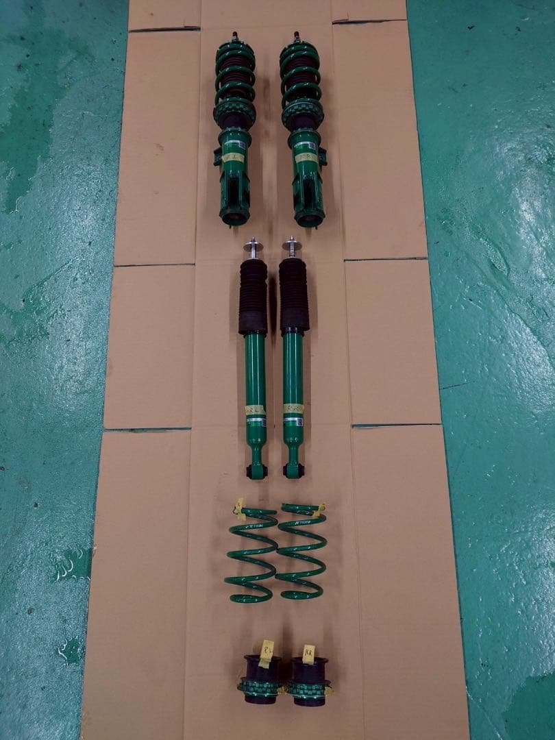 JF5 N-BOX用 テイン車高調 グリーン サスペンションキット 一式
