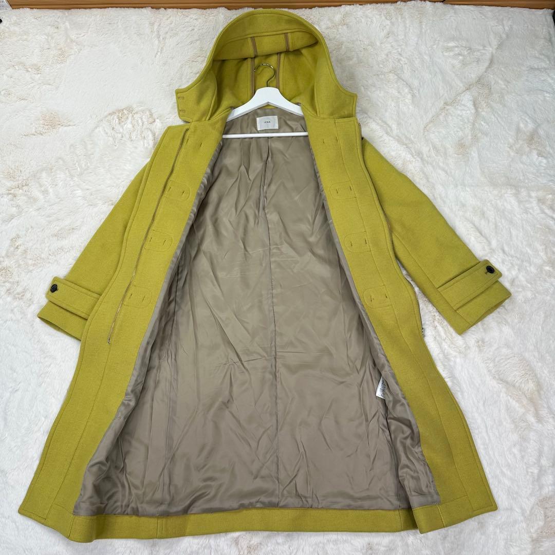 【極美品】IÉNA イエロー ダッフルコート メルトン トグル 38