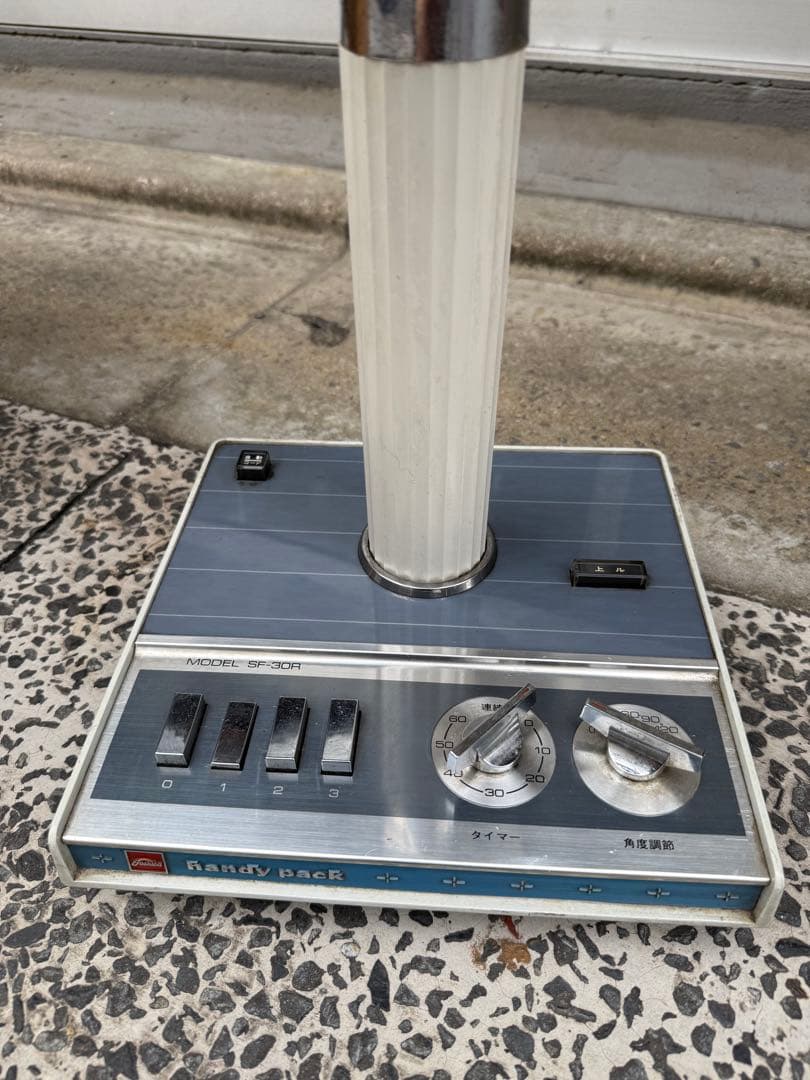 M*す様 昭和レトロ東芝Toshiba Crystal 扇風機「SF-30R」青