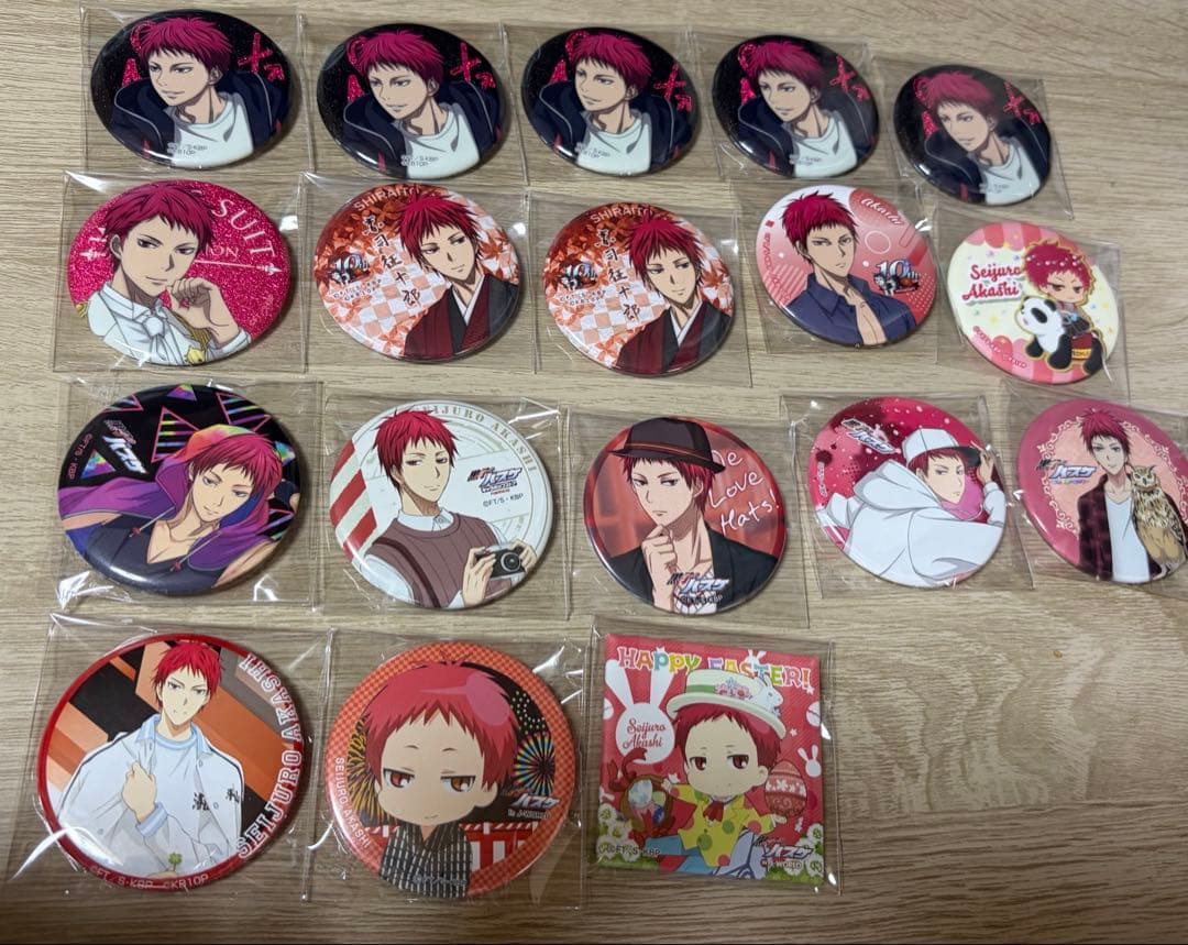 黒バス　赤司征十郎　缶バッジ　まとめ売り