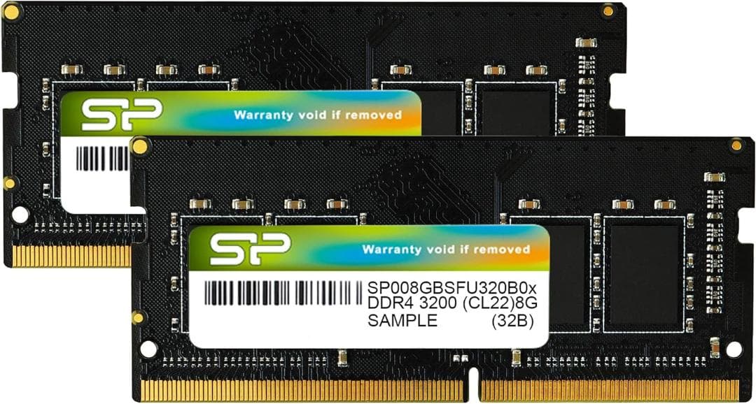 シリコンパワー製 PC用メモリDDR4 3200 16GB（8GB×2）