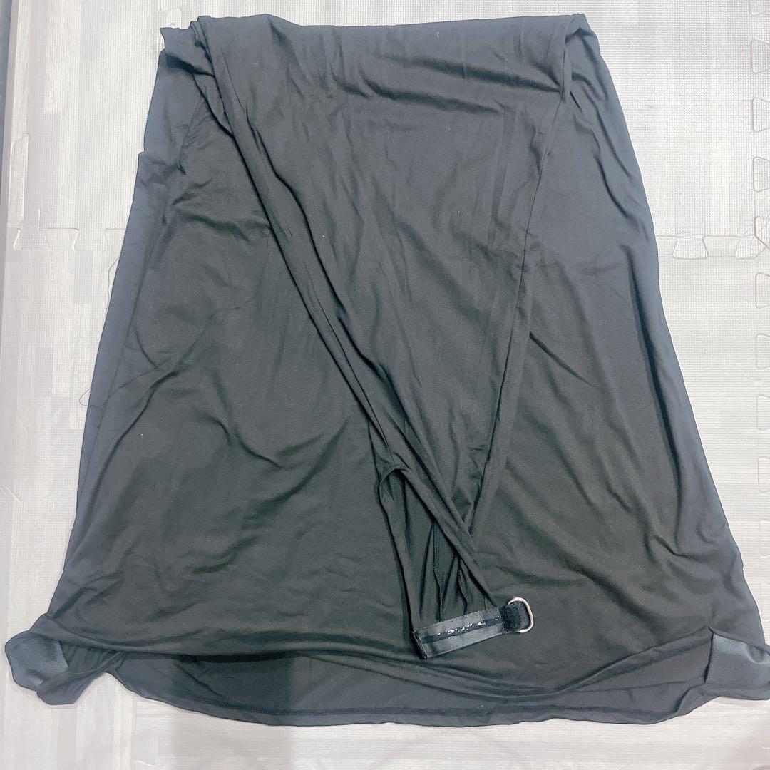 スピーカースタンドカバー 1枚 三脚 ブラック 伸縮 簡単 マジック