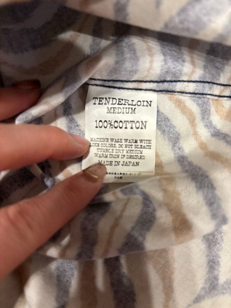 Tenderloin ゼブラ柄シャツ Mサイズ