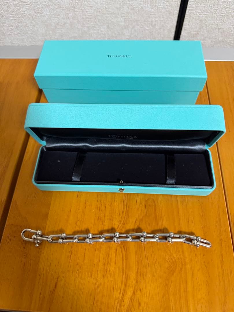 Tiffany ティファニー　ハードウェア ラージリンク　ブレスレット　Lサイズ