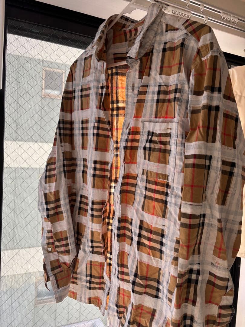 本日限定☆Burberry チェック柄 長袖シャツ