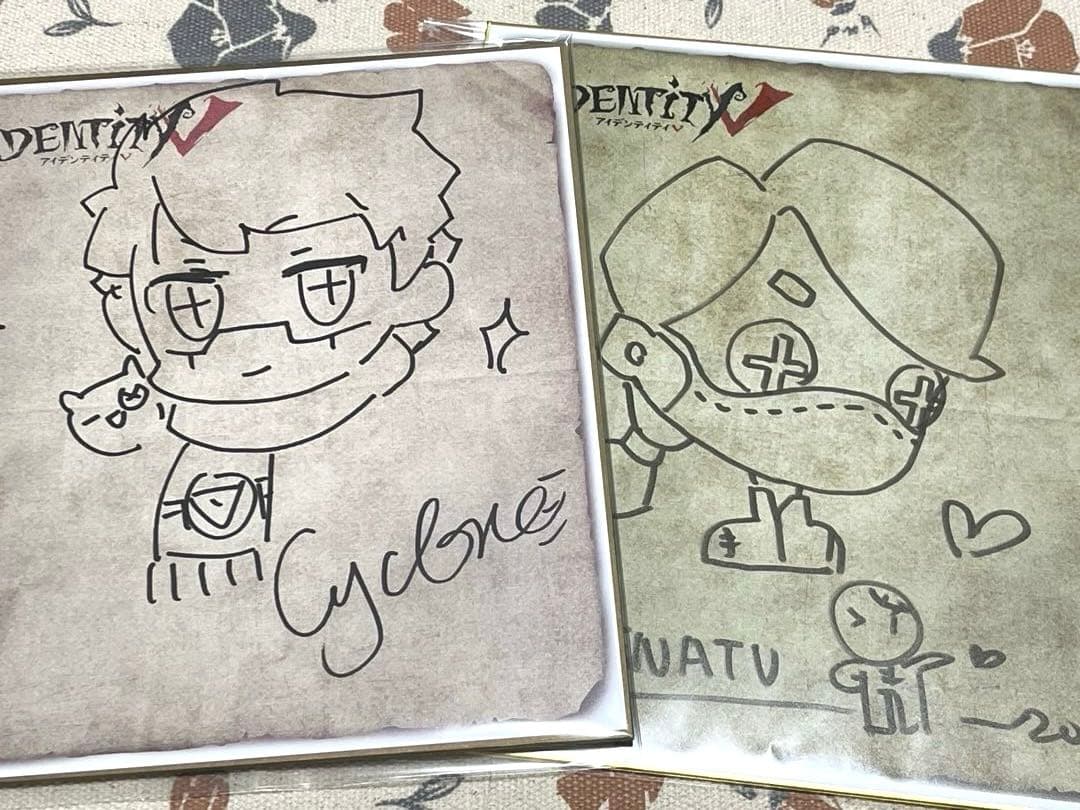 第五人格　ゲーム原画作家　イラストサイン　2点セット　※バラ売り不可