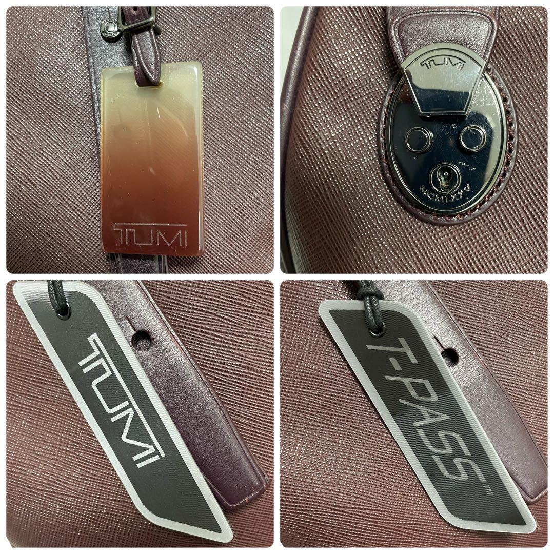 TUMI 2WAY トート レザー T-PASS搭載 PCケース付