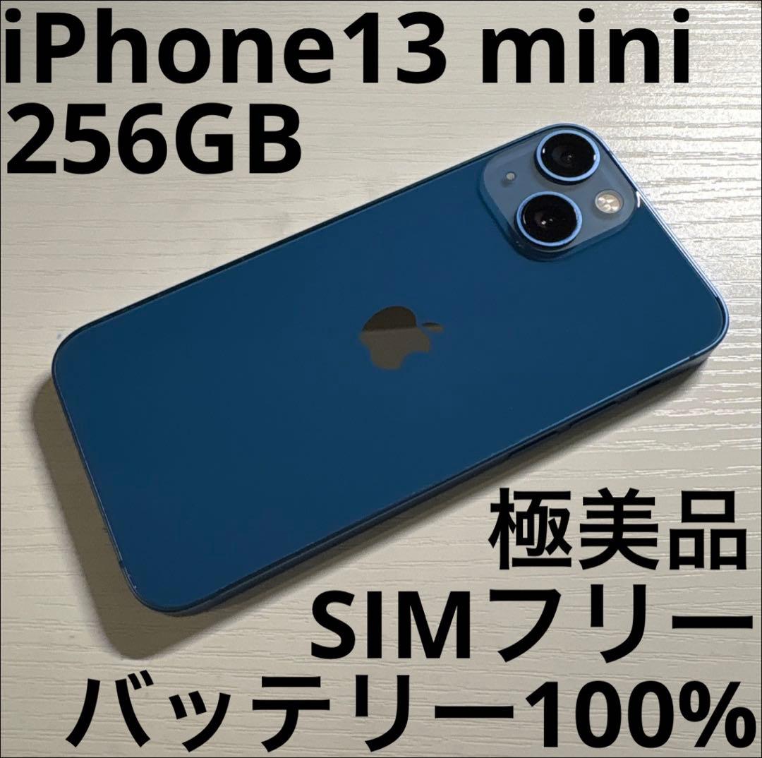 iPhone13 mini 256GB ブルー SIMフリー 極美品
