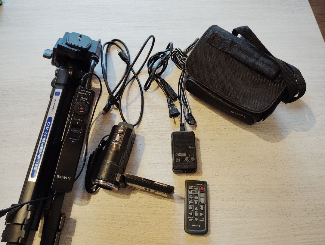 ビデオカメラ SONY Handycam HDR-PJ590V SONY VCT-50AV