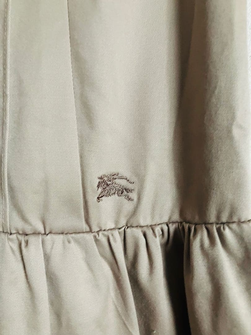 激レア　BURBERRY ブルーレーベル　フリルノースリーブ シャツワンピース