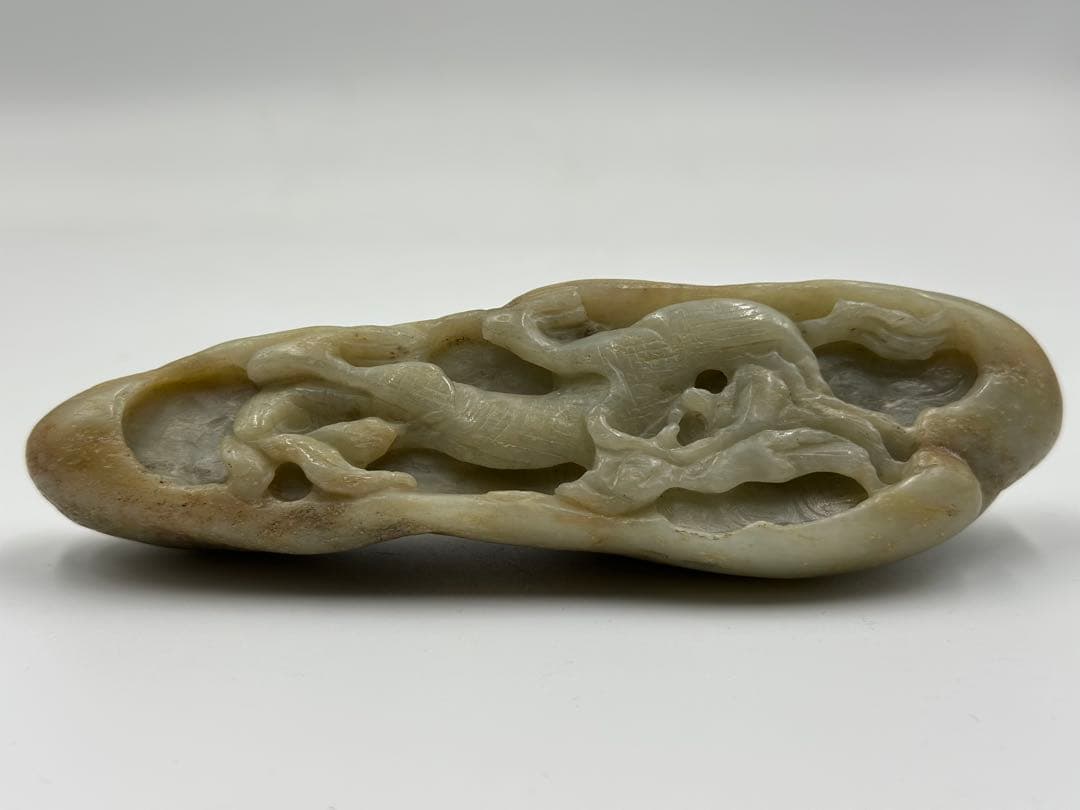 石置物 石雕刻 時代品 中国美術品 重338cm